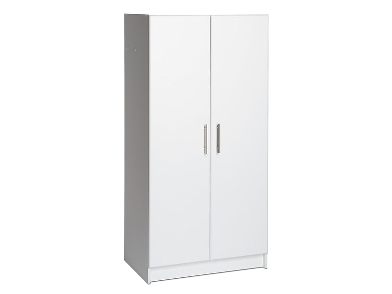 Prepac Elite 65" Composite Storage Cabinet with 3 Shelves, White (WES-3264)