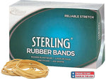 Alliance Sterling Multi-Purpose Assorted Rubber Bands, Natural Crepe, 500/Pack (24545)