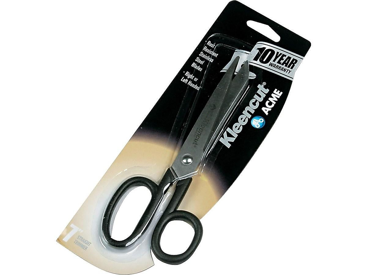 Westcott All Purpose Kleencut 7" Stainless Steel Scissors, Pointed Tip, Black (19017)