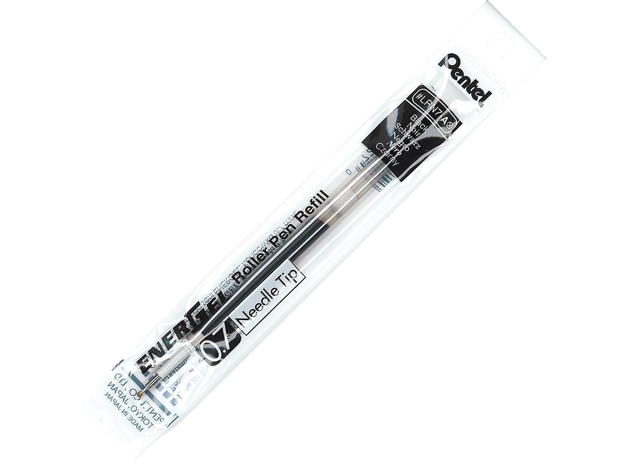 Penstel EnerGel Gel-Ink Pens Refill, Medium Point, Black Ink (LRN7-A)