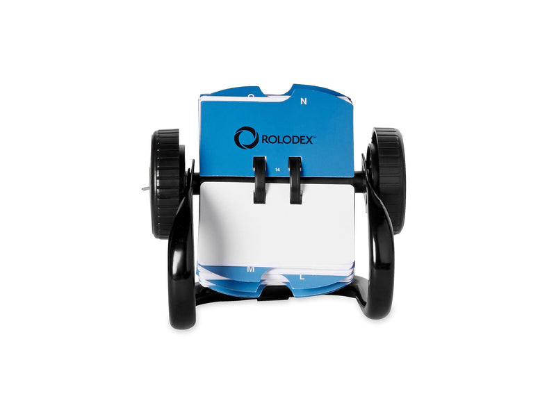 Rolodex Mini Rotary File, 250 Card Capacity, Black, 4/Carton (66700-CT)