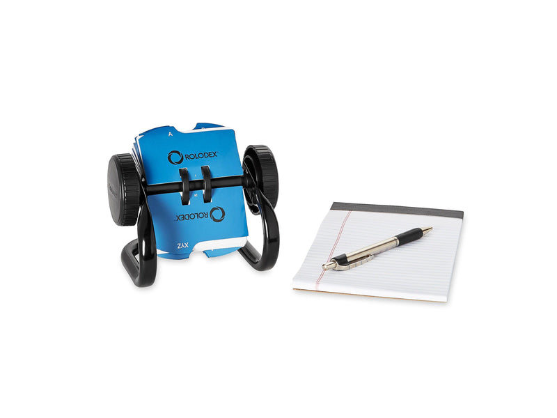 Rolodex Mini Rotary File, 250 Card Capacity, Black, 4/Carton (66700-CT)