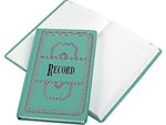 Boorum & Pease 66 Series Record Book, 7.63" x 12.13", Blue, 250 Sheets/Book (66-500-R)