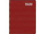 Rediform Vinyl Series Record Book, 8.38" x 10.38", Red, 150 Sheets/Book (57231)