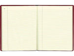 Rediform Vinyl Series Record Book, 8.38" x 10.38", Red, 150 Sheets/Book (57231)