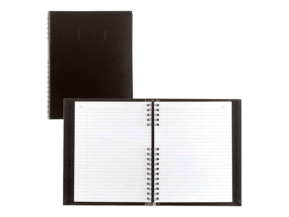 Blueline AccountPro Record Book, 7.69" x 10.25", Black, 150 Sheets/Book (A7963C.01)