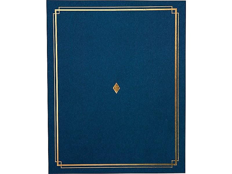 Gartner Studios Certificate Holders, 8.5" x 11", Blue, 6/Pack (35005)