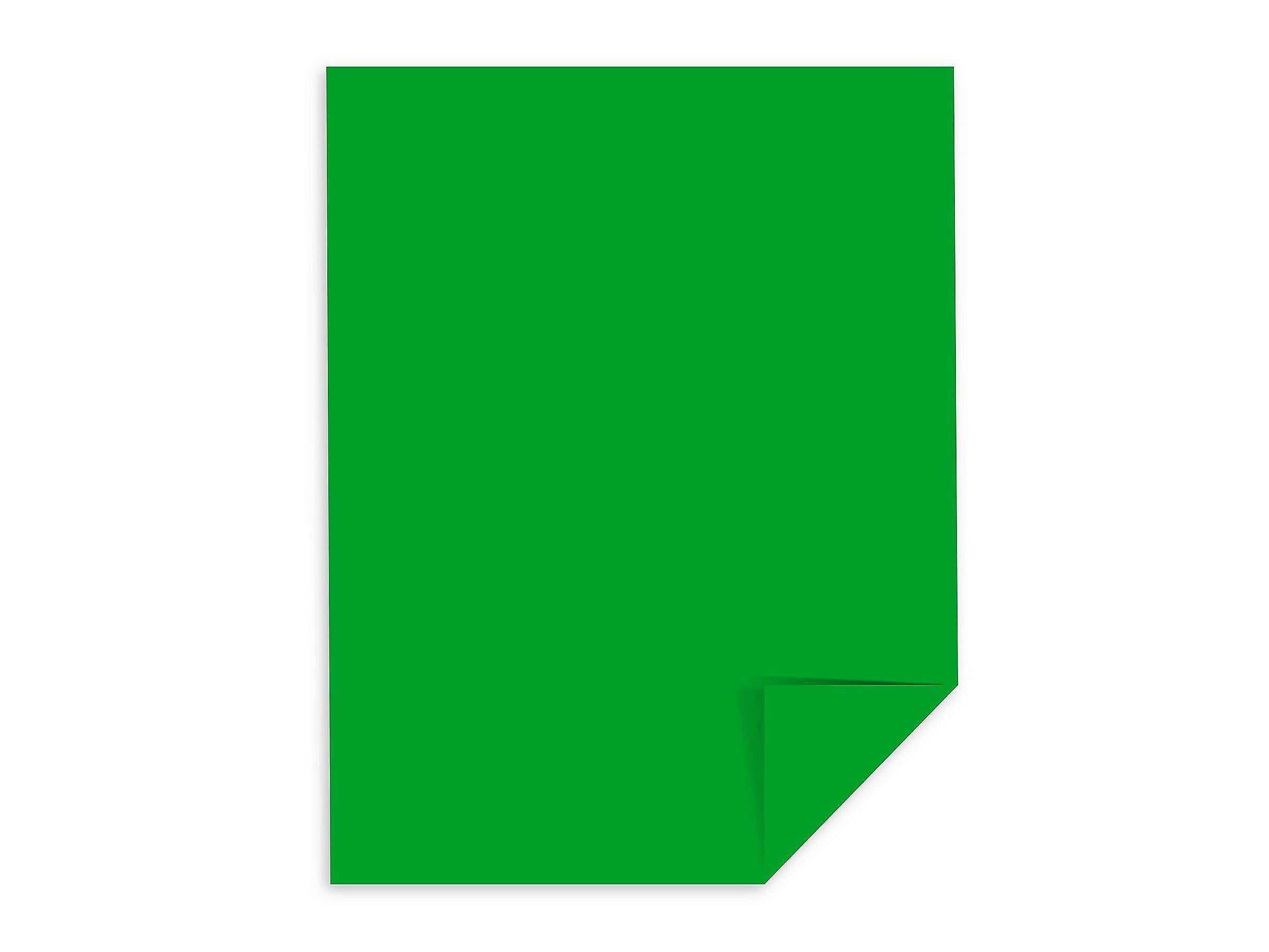 Astrobrights Cardstock Paper, 65 lbs, 8.5" x 11", Gamma Green, 250/Pack (22741)