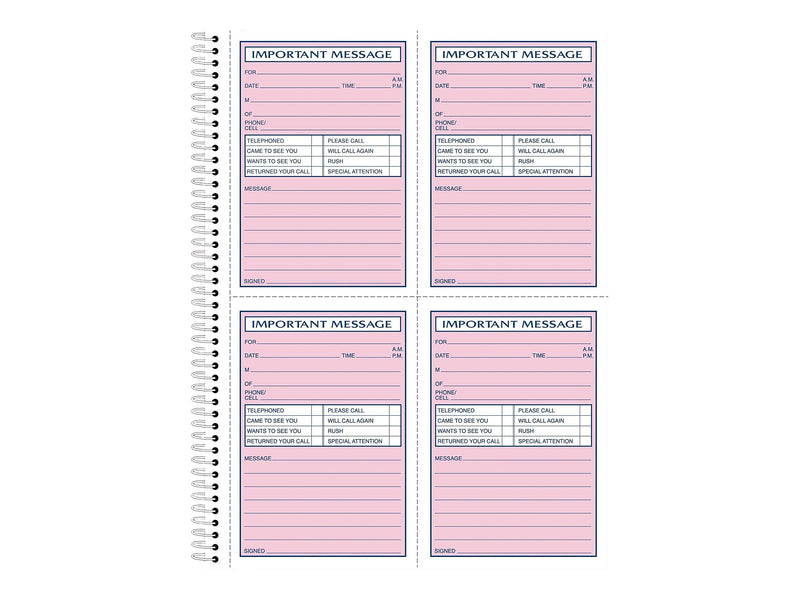 TOPS Message Pad, 8.25" x 11", White, 50 Sheets/Pad (4009)