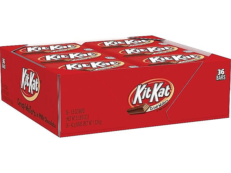 Kit Kat Milk Chocolate Candy Bar, 54 oz., 36/Box (HEC24600)