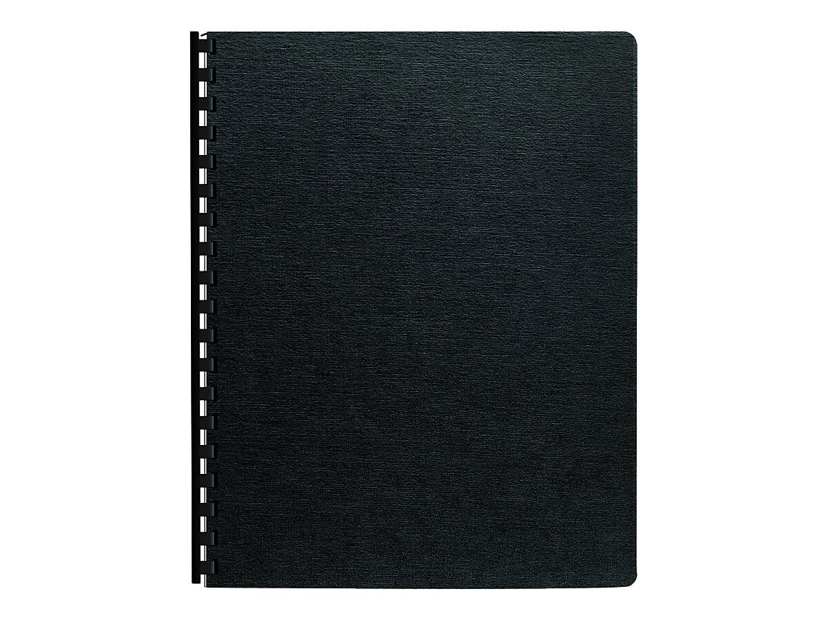 Fellowes Expressions Presentation Covers, Oversize, Black, 200/Pack (52115)