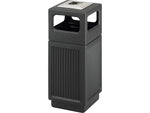 Safco Canmeleon Indoor/Outdoor Ash Urn, Black Plastic, 15 Gal. (9474BL)