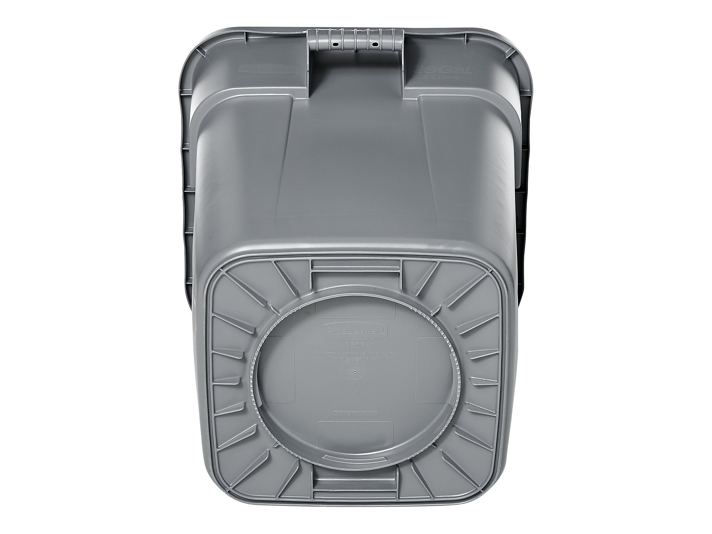 Rubbermaid Brute Indoor Trash Can, Gray Plastic, 40 Gal. (FG353600GRAY)
