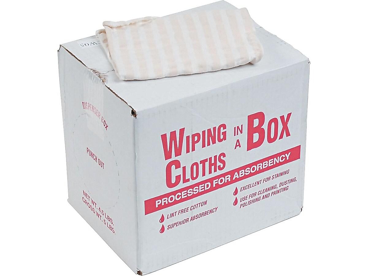UNITED FACILITY SUPPLY Cotton Cleaning Cloths, 8.25", Assorted Colors, 4.5 lbs. (455-05/N205CW05)