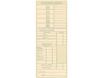TOPS Time Cards for Pyramid 1000 Time Clock, 500/Box (TOP 1291)