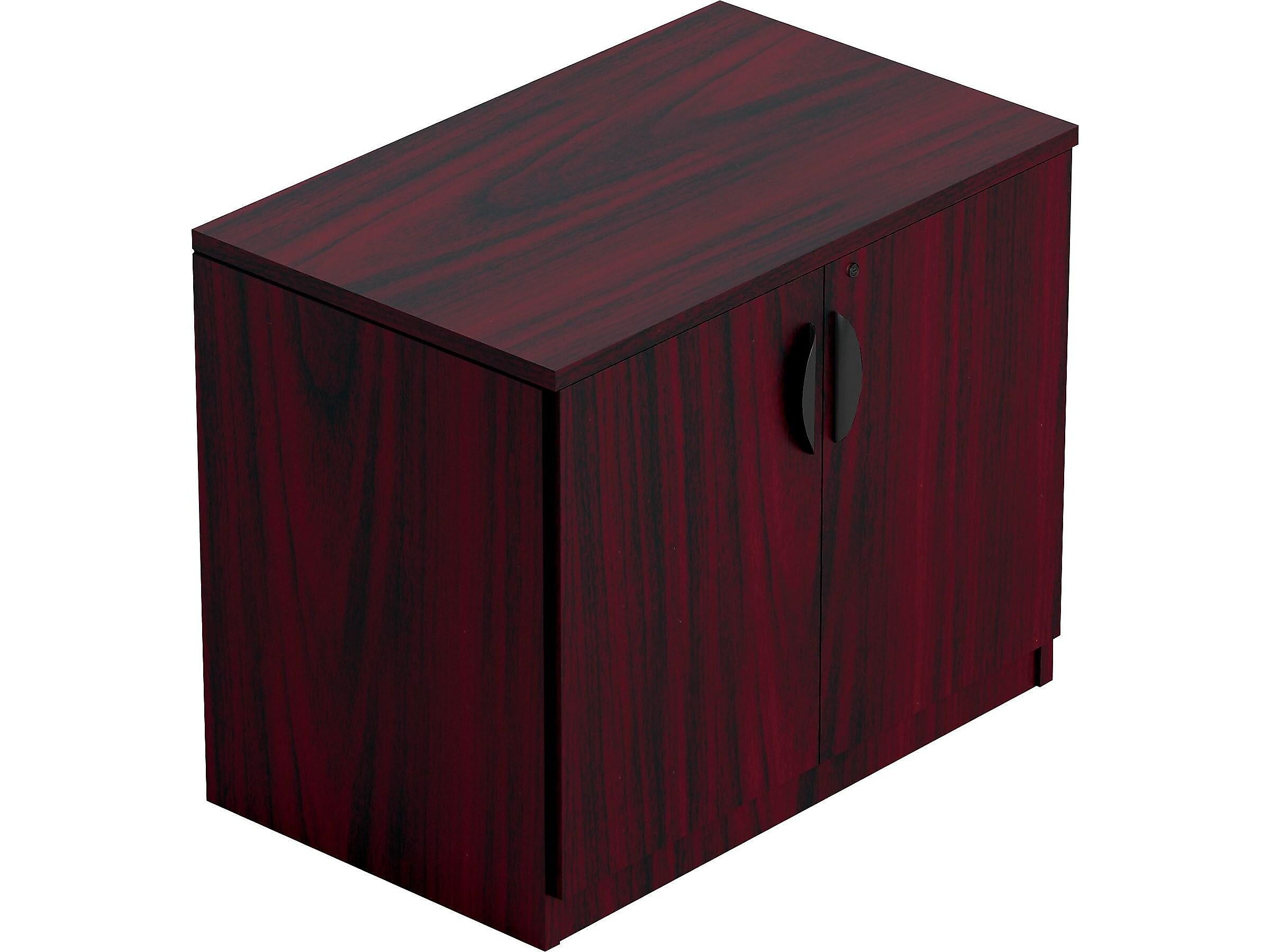 Offices To Go 29.5" Laminate Storage Cabinet, American Mahogany (SL3622SCAML)
