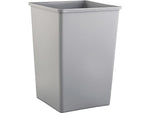 Rubbermaid Untouchable Indoor/Outdoor Trash Can, Gray Resin, 35 Gal. (FG395800GRAY)