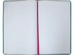 National Brand Canvas Tuff Series Record Book, 7.63" x 12.13", Green, 250 Sheets/Book (A66500R)