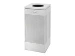 Rubbermaid Silhouettes Indoor Trash Can, Stardust Silver Metallic Steel, 16 Gal. (FGSC14EPLSM)