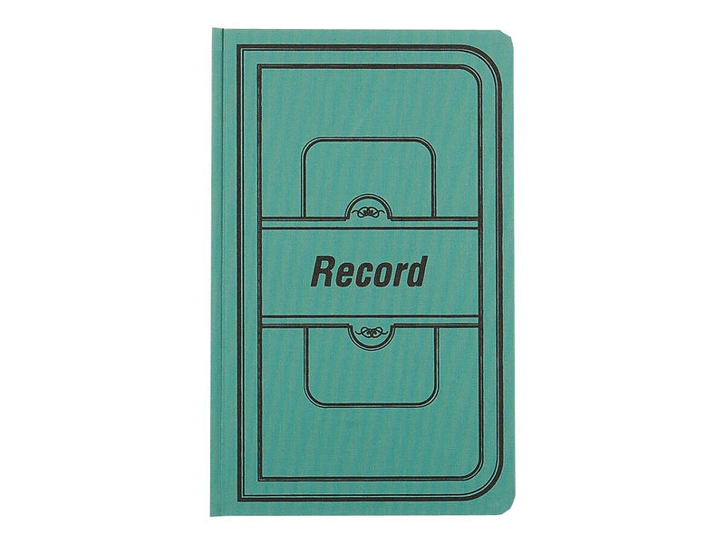 National Brand Canvas Tuff Series Record Book, 7.63" x 12.13", Green, 150 Sheets/Book (A66300R)