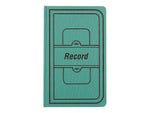 National Brand Canvas Tuff Series Record Book, 7.63" x 12.13", Green, 75 Sheets/Book (A66150R)