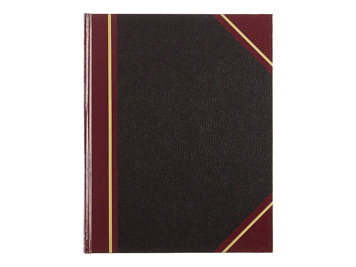 Rediform Texhide Record Book, 7 7/8" x 10", Black, 80 Sheets/Book (56211)