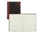 Rediform Texhide Record Book, 7 7/8" x 10", Black, 80 Sheets/Book (56211)