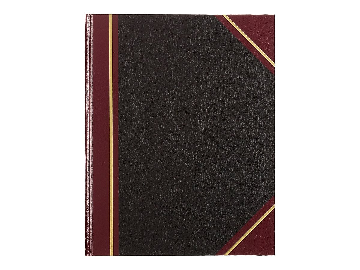 Rediform Texhide Record Book, 7 7/8" x 10", Black, 152 Sheets/Book (56231)