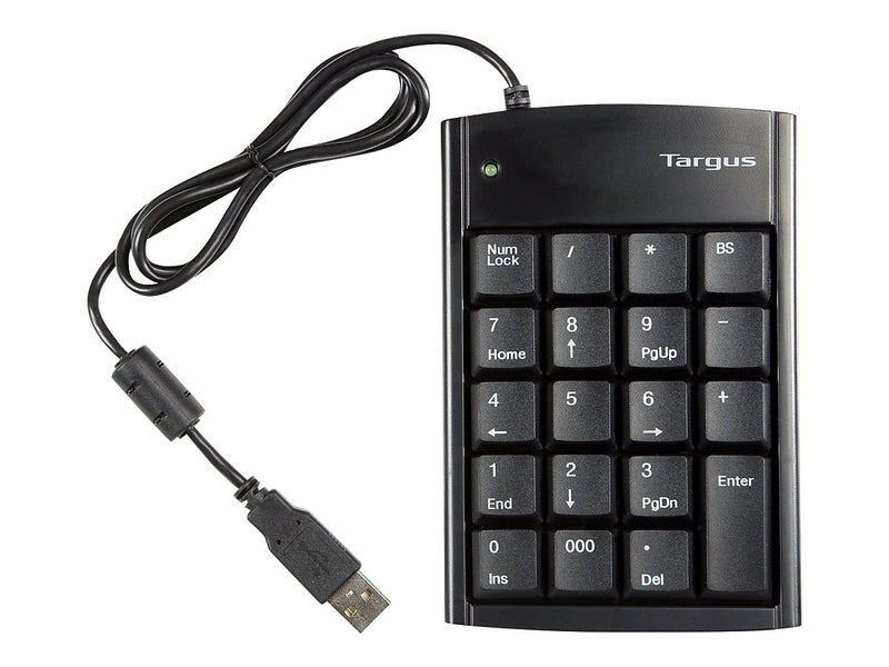 Targus Wired Keypad, Black, Each (PAUK10U)