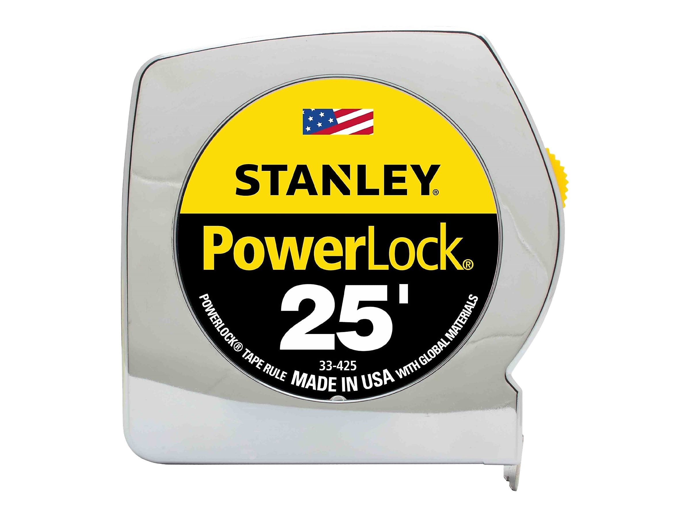 Stanley PowerLock 25' Tape Measure, Mylar-coated (33-425)
