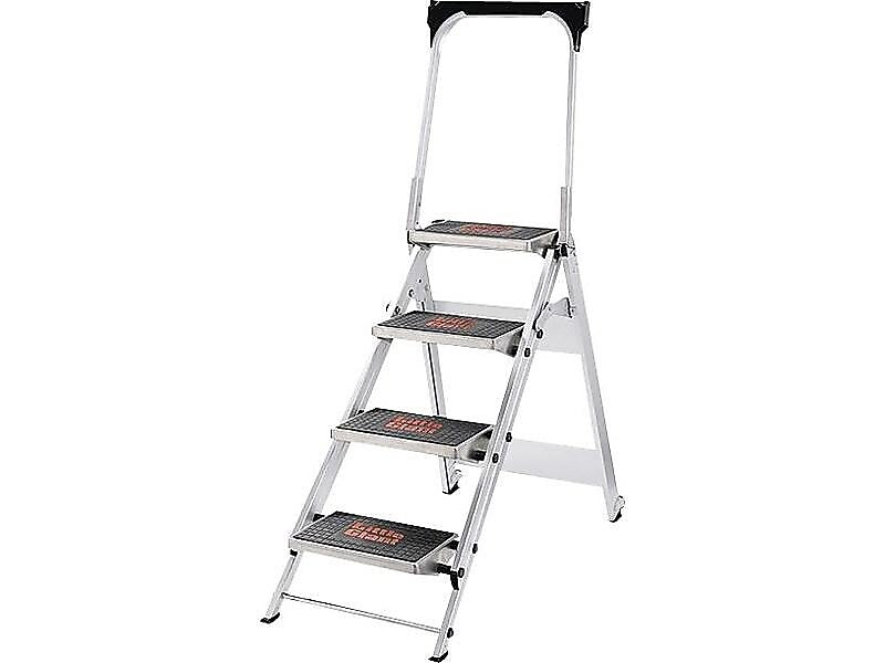 Little Giant Ladders Safety Step Aluminum Step Ladder (10410BA)