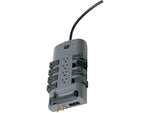 Belkin PivotPlug 12-Outlet Surge Protector, 4,320 Joules, 8' Cord, Gray/Black (BP112230-08)