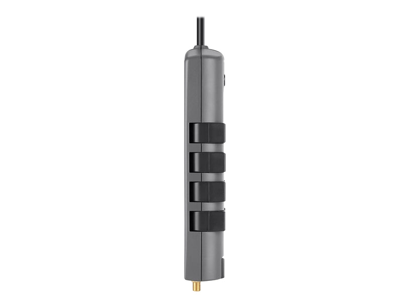 Belkin PivotPlug 12-Outlet Surge Protector, 4,320 Joules, 8' Cord, Gray/Black (BP112230-08)