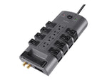 Belkin PivotPlug 12-Outlet Surge Protector, 4,320 Joules, 8' Cord, Gray/Black (BP112230-08)