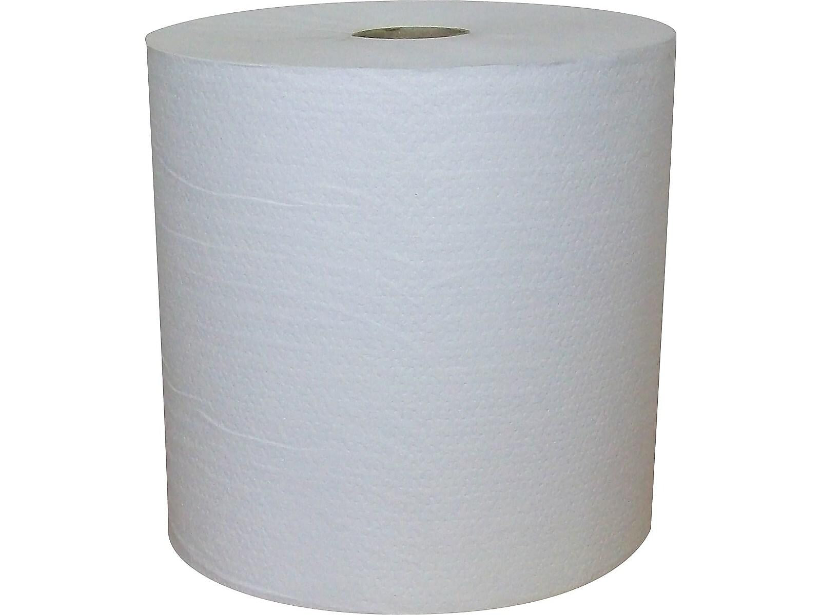 Eco Green Recycled Hardwound Paper Towels, 1-ply, 2400 ft./Roll, 6 Rolls/Carton (EW8016-6)