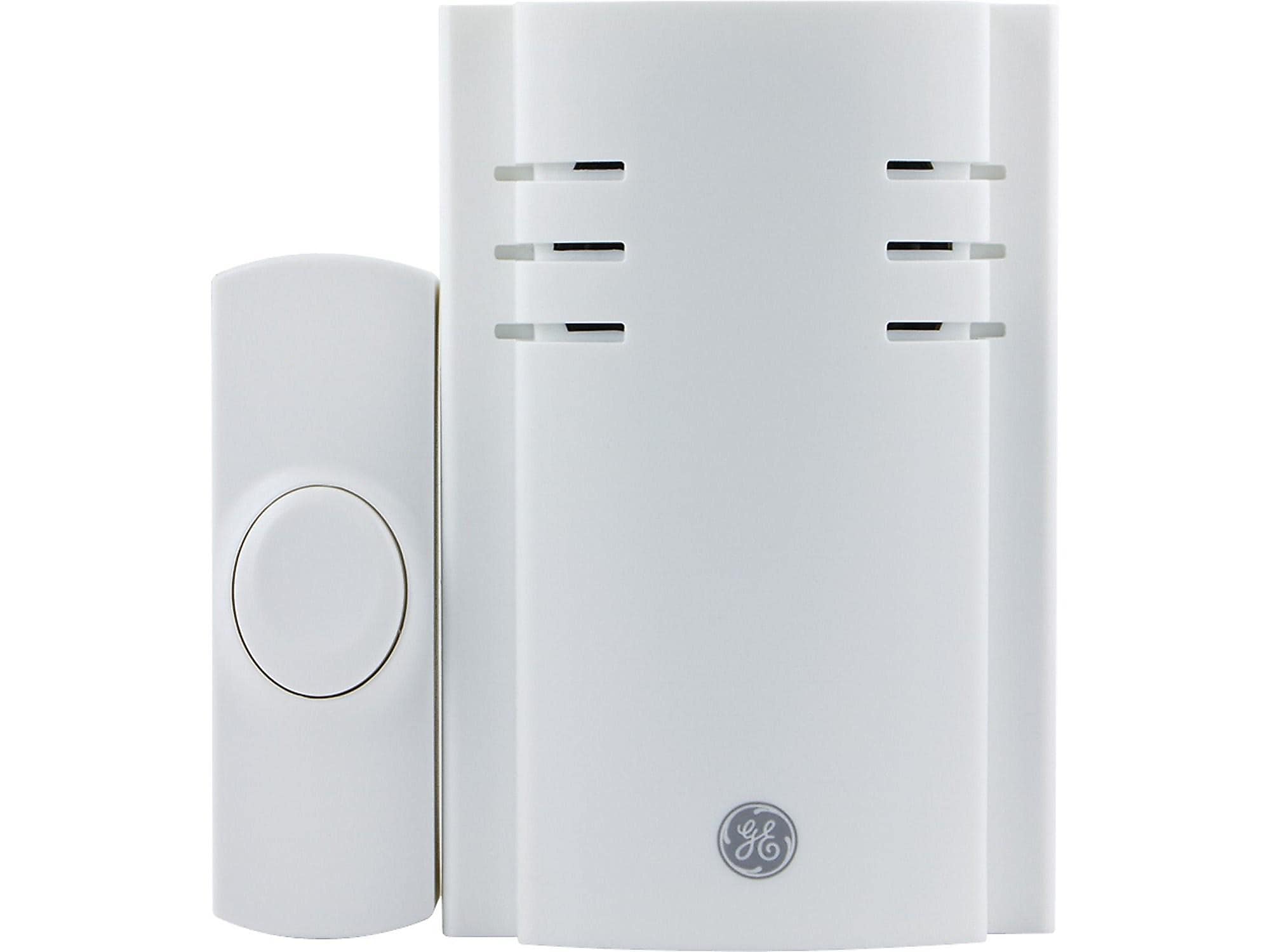GE Plug-in Wireless Smart Single Doorbell & Chime, White (19299)
