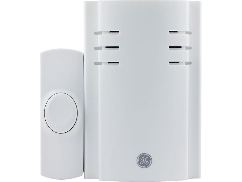 GE Plug-in Wireless Smart Single Doorbell & Chime, White (19299)