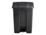 Safco Indoor Step Trash Can, Black Plastic, 17 Gal. (9922BL)