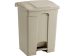 Safco Indoor Step Trash Can, Tan Plastic, 17 Gal. (9922TN)