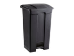 Safco Indoor Step Trash Can, Black Plastic, 23 Gal. (9923BL)