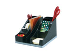 Deflect-O Silhouettes Desktop Organizer, Black/Silver  (35172)
