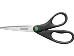 Westcott KleenEarth 8" Stainless Steel Standard Scissors, Pointed Tip, Black (41418/13039)