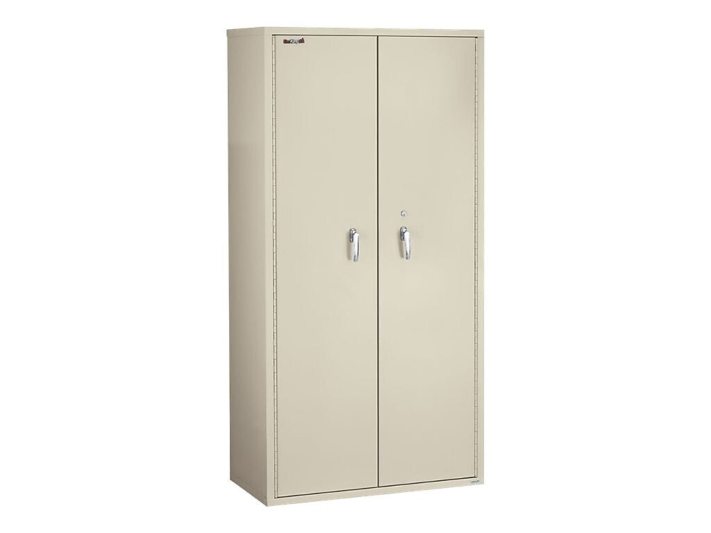 FireKing 72" Steel Storage Cabinet with 4 Shelves, Parchment (CF7236-DPAI)