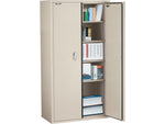 FireKing 72" Steel Storage Cabinet with 4 Shelves, Parchment (CF7236-DPAI)