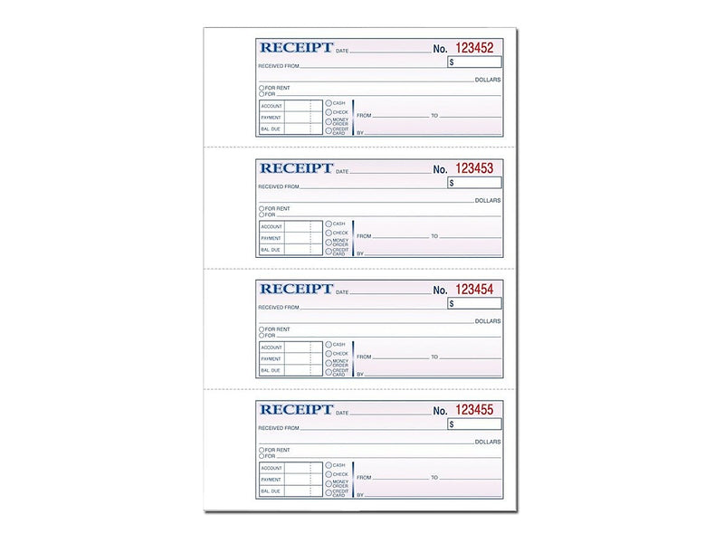 TOPS Receipts, 2.75"L x 7.13"W, 100/Pack (46808)