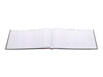 Wilson Jones Visitor Book, 10 Columns, 12.25" x 9.5", Black, 208 Sheets/Book (S491)