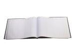 Wilson Jones Visitor Book, 10 Columns, 12.25" x 9.5", Black, 208 Sheets/Book (S491)