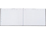 Wilson Jones Visitor Book, 10 Columns, 12.25" x 9.5", Black, 208 Sheets/Book (S491)