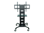Luxor Steel Pedestal TV Stand, Screens up to 60", Black (WPSMS51)