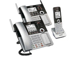 VTech Small Business 80-0327-00 4-Line Cordless Phone System, Silver/Black